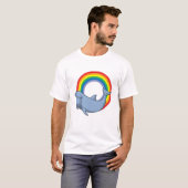 Dolfijn met regenboog t-shirt (Voorkant volledig)