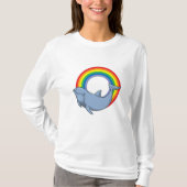 Dolfijn met regenboog t-shirt (Voorkant)