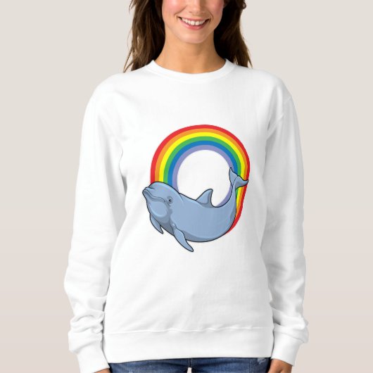 Dolfijn met regenboog trui (Voorkant)