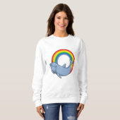 Dolfijn met regenboog trui (Voorkant volledig)