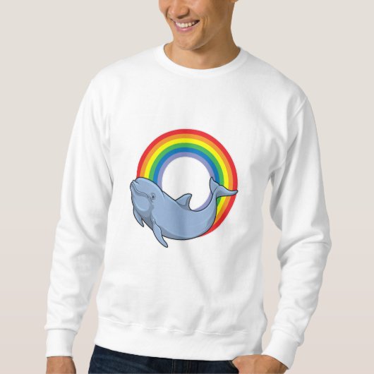 Dolfijn met regenboog trui (Voorkant)