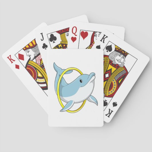 Dolfijn met Ring Pokerkaarten (Achterkant)
