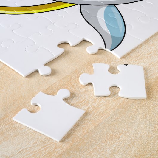 Dolfijn met ringing legpuzzel (Zijkant)