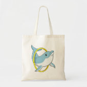 Dolfijn met ringing tote bag (Voorkant)