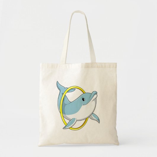 Dolfijn met ringing tote bag (Voorkant)