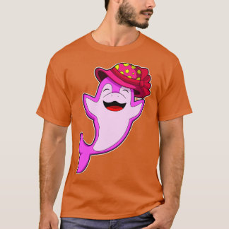 Dolfijn met rood Pet T-shirt