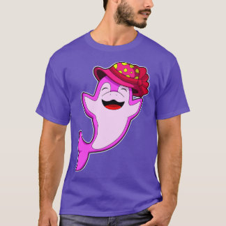 Dolfijn met rood Pet T-shirt