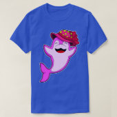 Dolfijn met rood Pet T-shirt (Design voorkant)
