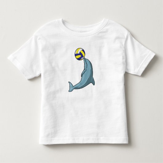 Dolfijn met Volleyball Kinder Shirts (Voorkant)
