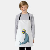 Dolfijn met Volleyball Schort (Gedragen)