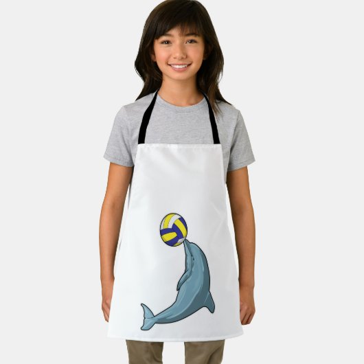 Dolfijn met Volleyball Schort (Insitu)