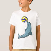 Dolfijn met Volleyball T-shirt (Voorkant)