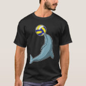 Dolfijn met Volleyball T-shirt (Voorkant)