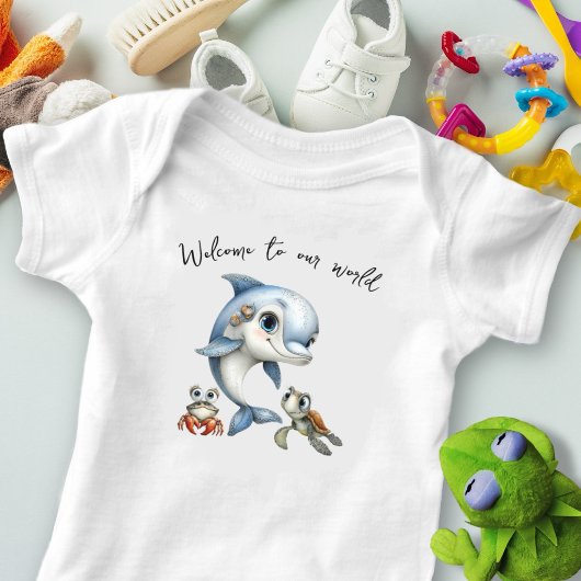 Dolfijn Nieuwe Baby Welkom Romper