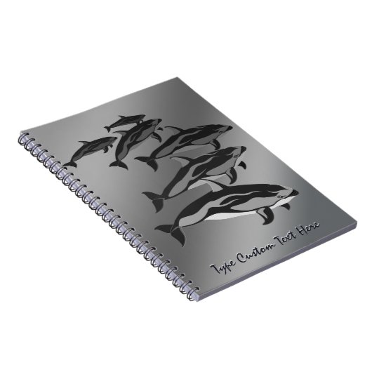 Dolfijn Notitieboek Persoonlijk Dolfijn Kunst Jour (Rechterzijde)