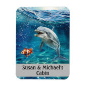 Dolfijn Ocean Gepersonaliseerd Zee Magneet (Verticaal)