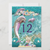 Dolfijn onder de uitnodigingen van de Partij van h (Achterkant)