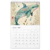 DOLFIJN ONDER HET ZEE BLOEMENKORAAL ROZE KALENDER (Jan 2027)