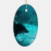 Dolfijn onder water keramisch ornament (Rechts)