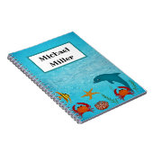 Dolfijn onder water / Terug naar school Notitieboek (Rechterzijde)