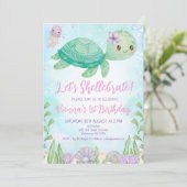 Dolfijn onder Zee 1e verjaardag Kaart (Staand voorkant)