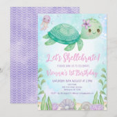 Dolfijn onder Zee 1e verjaardag Kaart (Voorkant / Achterkant)