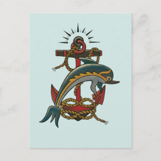 dolfijn ontwerp briefkaart