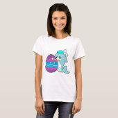 Dolfijn Pasen Schilderij T-shirt (Voorkant volledig)