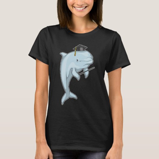 Dolfijn Professor Cilinder T-shirt (Voorkant)