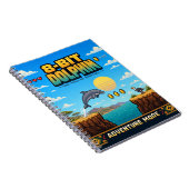 Dolfijn, Retro 8-Bit Pixelkunst Notitieboek (Rechterzijde)