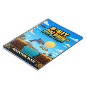 Dolfijn, Retro 8-Bit Pixelkunst Notitieboek (Linkerzijde)