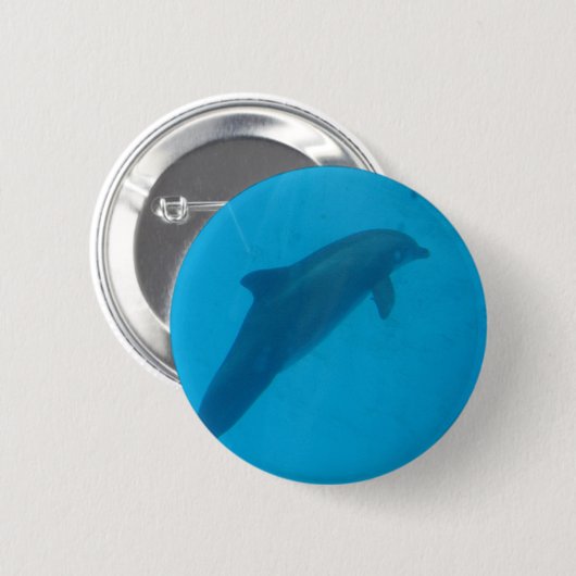 dolfijn ronde button 5,7 cm (Voorkant /achterkant)