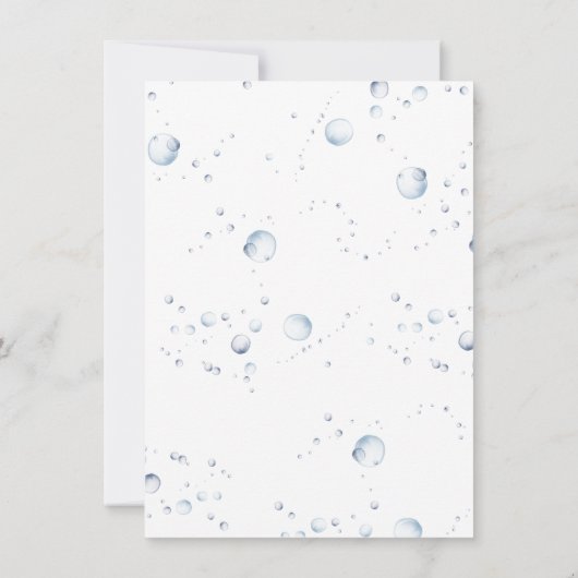 Dolfijn roze of blauw Geslacht onthullen Kaart (Achterkant)