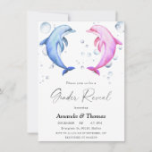 Dolfijn roze of blauw Geslacht onthullen Kaart (Voorkant)