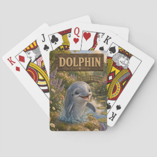 Dolfijn Schattig Baby Verhaalboek Nursery Dier Pokerkaarten