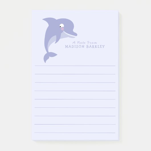 Dolfijn Schattig Kind Post-it® Notes (Voorkant)