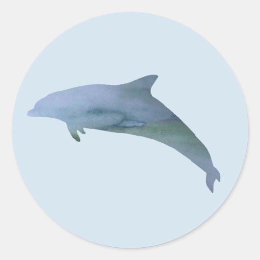 Dolfijn Schilderen Ocean Party Dank u Stickers (Voorkant)