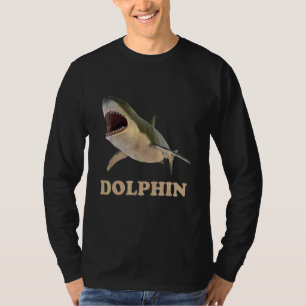 Dolfijn Shark Verwarring Prank Meme Volwassen Humo T-shirt