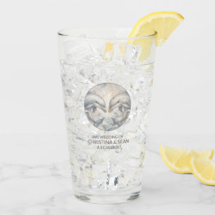 Dolfijn Sjabloon Trouwglas Glas