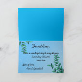 Dolfijn Sneeuw Wereldbol Verjaardag Kaart (Binnen)