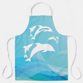 Dolfijn springen in oceaan gepersonaliseerd schort (Voorkant)