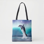 Dolfijn Springt in de Oceaan Tote Bag (Voorkant)