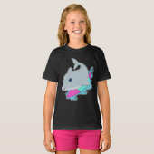 Dolfijn Surfer Surfplank T-shirt (Voorkant volledig)