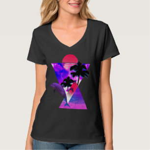 Dolfijn T-shirt spelen in het Sunset Zee