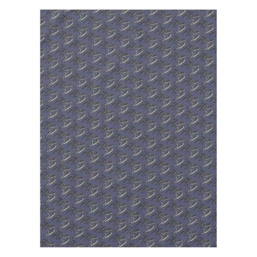 Dolfijn Tafelkleed Wit Zijde Dolfijn Tafelkleed (Voorkant)