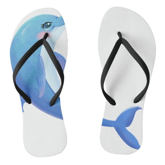dolfijn teenslippers (Voetbed)