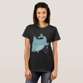Dolfijn Tennis racket T-shirt (Voorkant volledig)
