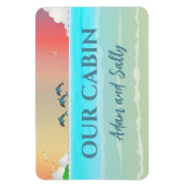 Dolfijn Thema Cruiseschip Door Magent Magneet (Verticaal)