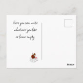 Dolfijn thema feestje kinderen waterkleur tekening briefkaart (Achterkant)