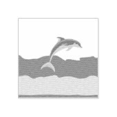 Dolfijn thema rubberstempel (Afrduk)
